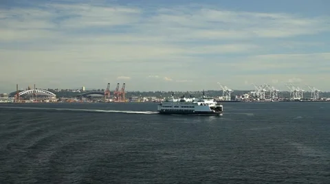Seattle Ferry Stock Footage 42307863