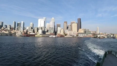 Seattle Ferry Timelapse Stock Footage 235517974
