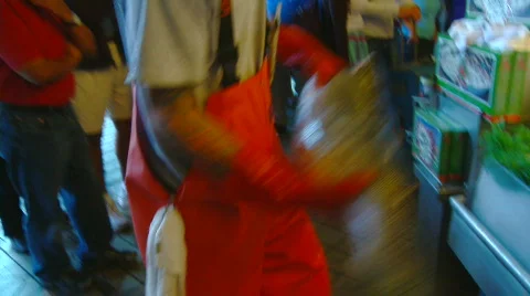 Seattle Fish throw  库存影片 652491