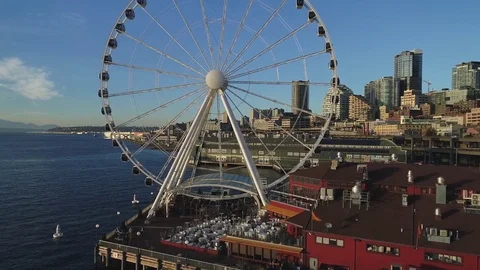 Seattle Great Wheel 動画素材 84578956