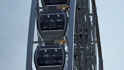 Seattle Great Wheel Stock Footage 113923561