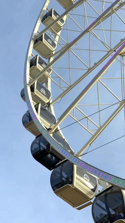 Seattle Great Wheel, WA Stock Footage 339080568