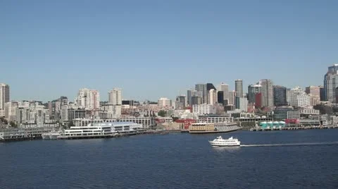 Seattle Harbor 004 Stock Footage 21108214