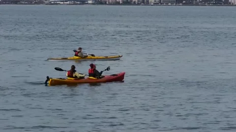 Seattle - Harbor Kayakers Video stock 40477667