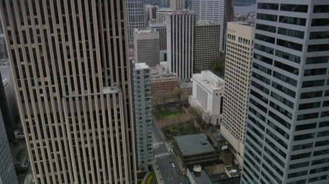 Seattle Highrises RT Stock Footage 39140771
