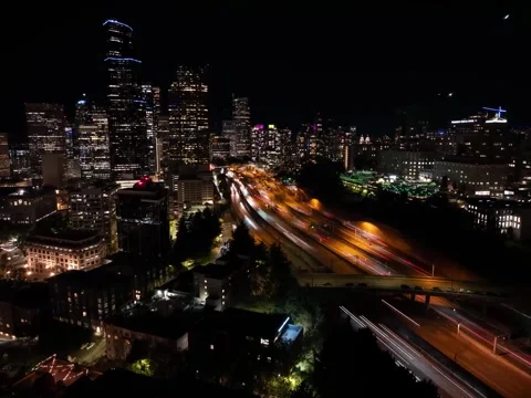 Seattle hyperlapse Stock Footage 291450555