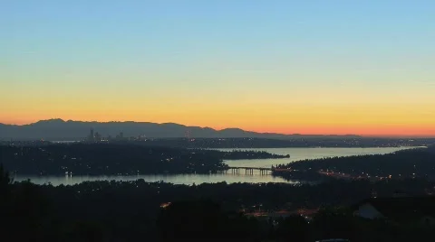 Seattle lake view Video stock 773848