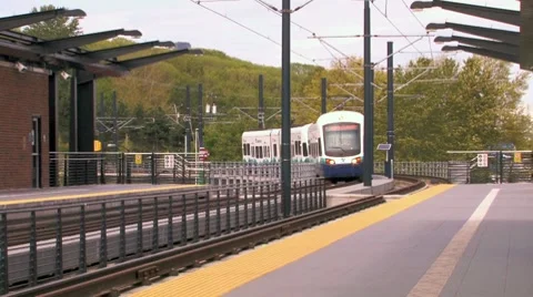 Seattle Light rail Stockbeeldmateriaal 8648697