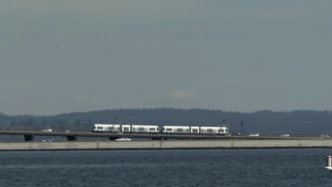 Seattle Light Rail Vídeo Stock 345376638