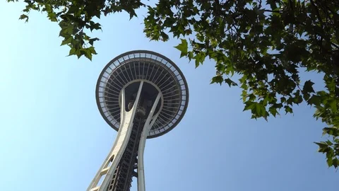 Seattle Needle low angle 스톡 동영상 102148449