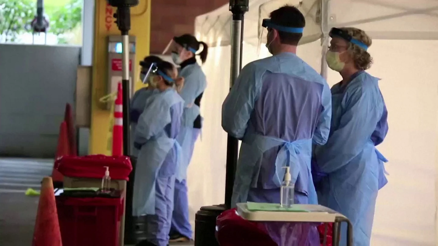 Seattle Opens Up Drive-Through Testing Facility For Coronavirus Stock Footage