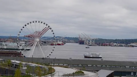 Seattle - overlooking the water Stock Photos