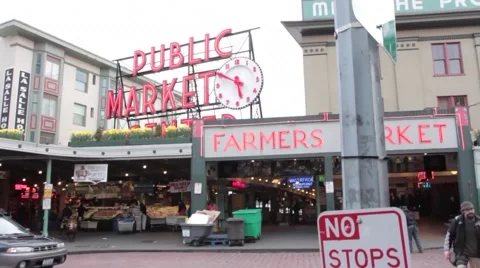 Seattle - Pike Place Video stock 40477662