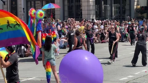 Seattle Pride Parade Stock Footage 244874358