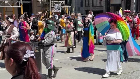 Seattle Pride Parade Stock Footage 244874389