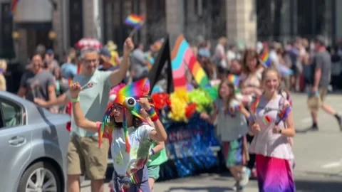 Seattle Pride Parade Stock Footage 244874393
