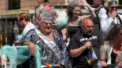 Seattle Pride Parade Stock Footage 245117900