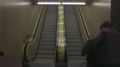 Seattle Public Library stairs Stock Footage 122384147