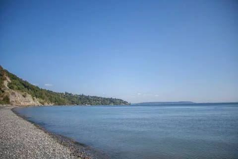 Seattle Rock Beach Stock Photos