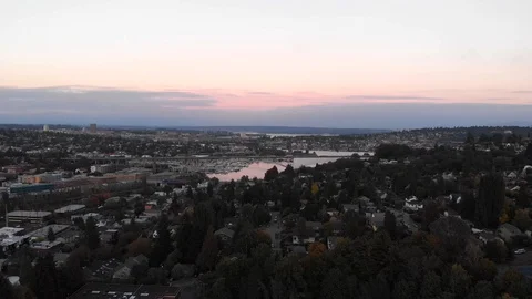 Seattle Ship Canal Stock Footage 97782789