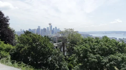 Seattle skyline downtown space needle Stock Footage 59783608
