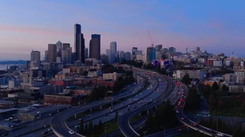 Seattle Skyline | Drone Aerial 13 Stock Footage 257510690