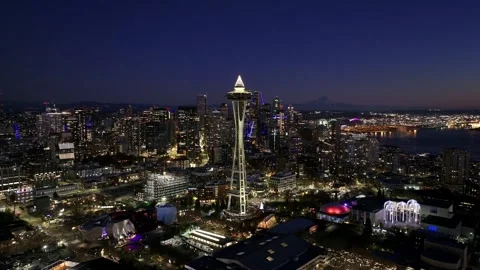 Seattle Skyline | Drone Aerial 6 Stock Footage 257510636