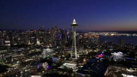 Seattle Skyline | Drone Aerial 7 Stock Footage 257510637