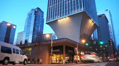 Seattle Skyline Stock Footage 10803077