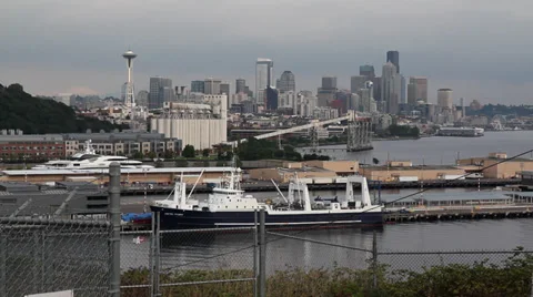 Seattle Skyline Stock Footage 32481785