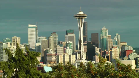 Seattle Skyline Stock Footage 32662550