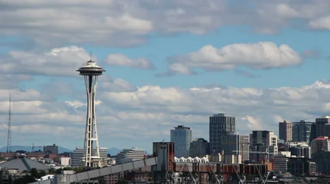 Seattle Skyline Stock Footage 33305965