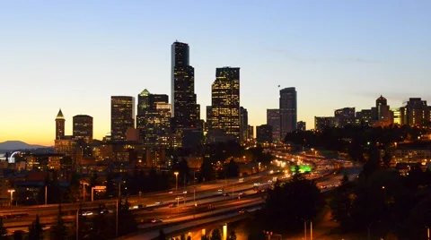 Seattle skyline Stock Footage 40114030
