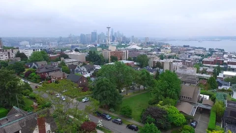 Seattle Skyline Stock Footage 87464018