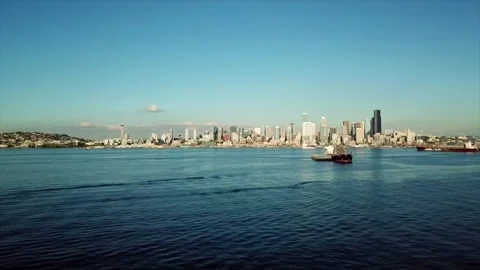 Seattle skyline 動画素材 180599179