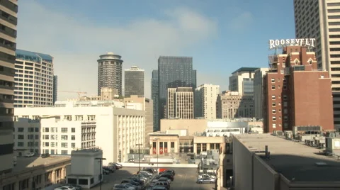 Seattle Skyscrapers Timelapse Stock Footage 66289596