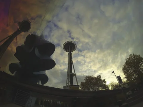 Seattle Space Needle 1 Stock Footage 35760243