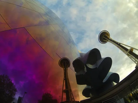 Seattle Space Needle 3 Stock Footage 35760482