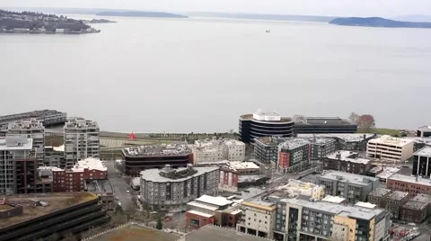 Seattle Space Needle Elevator View Stock Footage 4482067