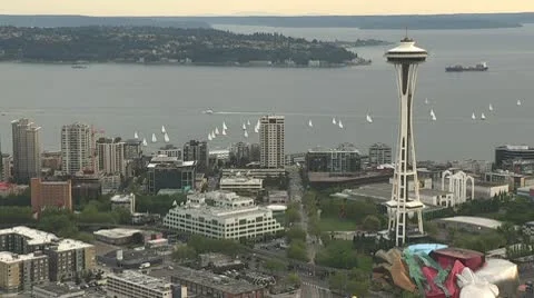 Seattle Space Needle Stock Footage 10561838