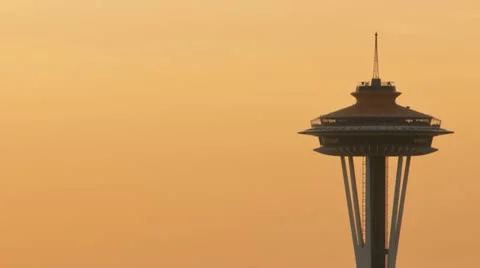 Seattle Space Needle Stock Footage