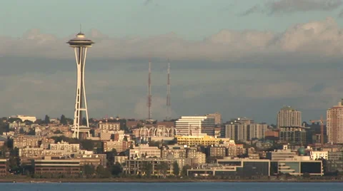 Seattle Space Needle Stock Footage 33604876