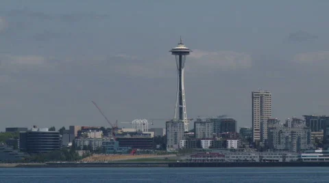 Seattle Space Needle pull 1 库存影片 652463