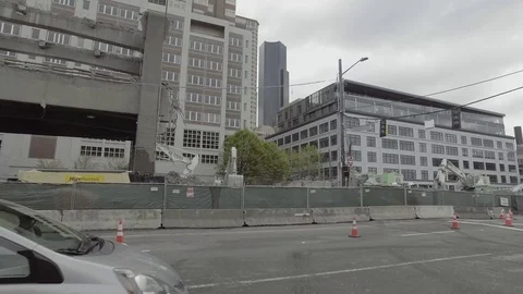 Seattle SR99 Demolition 2 Stock Footage 106881023