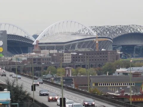 Seattle stadiums 스톡 사진