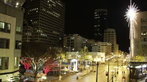 Seattle Star Night Time Lapse Video stock 39119963