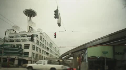 Seattle Street Corner Stock Footage 64628439