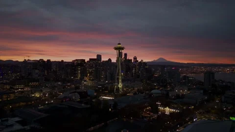 Seattle Sunrise Hyperlapse 스톡 동영상 256342108