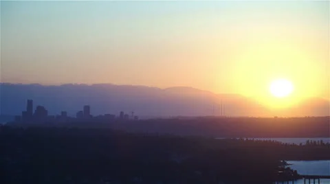 Seattle Sunset Stock-Footage 25750215