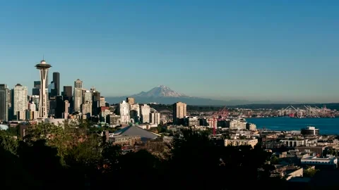 Seattle Sunset Timelapse #2 8k Stock Footage 157948748